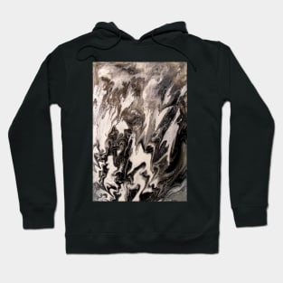 An abstraction game of black and white Hoodie